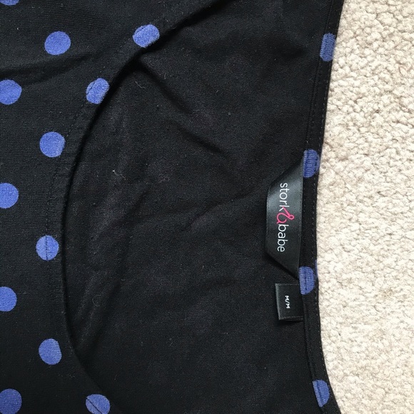 Polka Dot Maternity Top - Picture 2 of 2